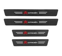 DADYM Car Door Sill Protector Strips for Citroen e-C4 ab Bj.2020,Carbon Fiber Paint Protection Film for Car Kick Plates Panel Covers Protector 4Pcs,B