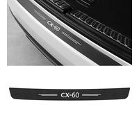 DADYM Car Rear Bumper Protector Strip for Mazda CX60 CX-60,Rear Trunk Sill Plate Cover Protective Sticker,Rear Guard Plate Carbon Fiber Car Door Sill Protector Strips,Black