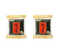DAECHUN Sushi Nori Seaweed, Roasted, Resealable, Gold Grade Laver (50 Full Sheets) 125g (Pack of 2)
