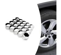 DAEFAG 20 Pcs Silver Chrome Lug Nut Covers Straight-Through Bolt Hub Caps for 2020-2024 Car Wheel Rim Auto Styling Protectors Accessories, normal, 17mm