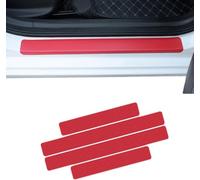 DAEFAG 4Pcs Car Door Sill Protector for Nissan GTR 2010-2016, Threshold Edge Entry Guard Sticker Interior Decoration Accessories, Scuff Defense, A/Red, normal