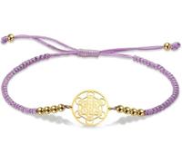 DAEFAG Sacred Geometry Metatron Cube Bracelet for Women Men Stainless Steel Adjustable Colored Beaded Braided Angel Seals Amulet Protection Jewelry, Metatron Cube-p