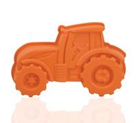 Daelesr Tractor Cake Tins for Baking, Cake Silicone Mould, Kids 3D Birthday Cake Pan Cake Mould, Large Children's Baking Mould for Cake Bread Chocolate Dessert (Orange)