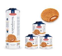 Daelmans Stroopwafels - Caramel waffles - 3 x 8 in a Hexa Tower - Authentic Dutch Caramel Waffle - Stroopwaffels