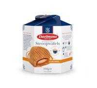 Daelmans Stroopwafels Hexagon Box, 8 Dutch Caramel Waffles, 8cm Diameter, 230g, Classic Coffee Snack