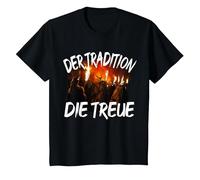 Dämon Mann Frau Teufel Bartl Outfit Spruch Krampus Tradition T-Shirt, Youth, Black, Medium
