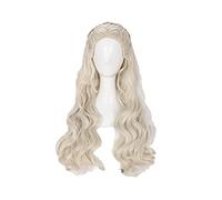 Daenerys Targaryen Cosplay Wig Long Wavy Dragon of Mother Heat Resistant Synthetic Hair Wig + Wig Cap