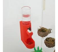 Daerky Small Animal Water Feeder, Magnetic Hanging Feeder & Hidden Cave - Accessories for Jumping Spiders, Wolf Spiders, Mantises, Arboreal Animals & Other Small Creatures - 5ML Capacity (Red)