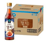 Daesang Chung Jung One Premium Korean Anchovy Sauce for Kimchi - Salted Gold 1kg | Traditional Ingredient for Authentic Kimchi & Korean Cooking (Pack of 12)