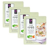 Daesang Korean Instant Vegetable Rice Porridge Instant Meal 60g (Pack of 4)