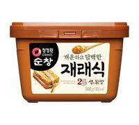 Daesang O'food Chung Jung One (CJO) Soybean Paste 500g, Korean Sunchang Doenjang, Fermented Soybean Paste for Soups, Stews & Marinades, Rich Umami Flavor, Authentic Korean Cooking Essential (Pack 1)