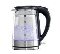 Daewoo 1.5L Cool Touch Transparent Glass Kettle with Light Up LED