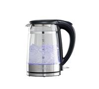 Daewoo Cool Touch Kettle Transparent Glass 3KW Fast Boil 1.5L Energy Efficient LED