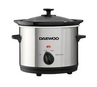 Daewoo 1.5L Electric Slow Cooker Crock Pot Dishwasher Safe Bowl Energy Efficient