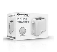 Daewoo 1.7L 2.2Kw Rapid Boil Kettle / 6 setting Toaster - White