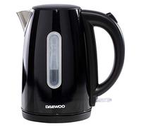 Daewoo 1.7L Jug Kettle | Auto Lid Opening Feature | On/Off Switch with Light Indicator | Strix Control | Cordless Design | 3000W Power, Black