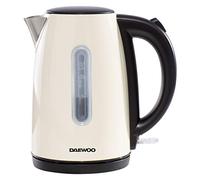 Daewoo 1.7L Jug Kettle | Auto Lid Opening Feature | On/Off Switch with Light Indicator | Strix Control | Cordless Design | 3000W Power, Cream