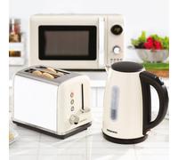 Daewoo 1.7L ‘Kensington’ Matching Jug Kettle And 2-Slice Toaster Set Pack In Cream Cream