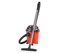 Daewoo 10L Wet & Dry Vacuum Cleaner - Compact Cylinder Vacuum with 1000W Motor, Telescopic Tube, Floor Tool & Crevice Nozzle for Home, Garage & Car Cleaning - Red