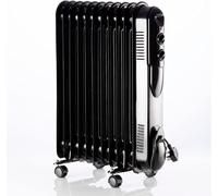 Daewoo 11 Fin 2500W Oil Filled Radiator Portable Electric Heater With Thermostat