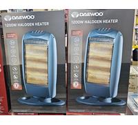 Daewoo 1200W 800W 400W Halogen Heater Portable Oscillating Instant Heat X 1PC