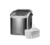 Daewoo Ice Maker Machine, 12kg Daily Output, 1.2L Water Tank, Small or Large Cubes, Self-Cleaning Cycle, Portable Stainless Steel Countertop Ice Cube Maker