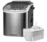 Daewoo 12KG Ice Maker Portable With Handle, 9 Bullet Cubes In 6 Minutes With 2 Size Options, 12KG In 24Hrs, Self-Cleaning, Scoop And Ice Basket Included, For Bar, Home, Office
