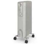 DAEWOO 1500W Oil Filled Radiator Heater Portable Electric Home Warmer [EEK: A]