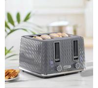 DAEWOO ARGYLE 4 SLICE TOASTER GREY