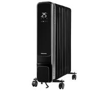 Daewoo 2.5Kw Oil-Filled Radiator, 11-Fin, Led Display & Remote In Black Black One Size