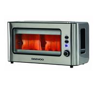 2 Slice Glass Front Ultra Wide Toaster SDA1060GE Daewoo Silver One Size