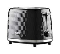 Daewoo 2 Slice Honeycomb Toaster SDA2605GE - Black Black