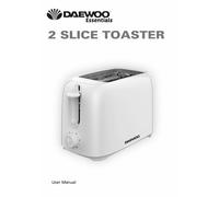 Two Slice Toaster, 750W, Variable Browning Control, Slide Out Crumb Tray, White