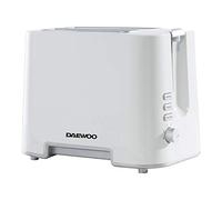 Daewoo SDA1651 870W 2-Slice Plastic Toaster White/Chrome
