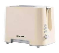 Daewoo 2 Slice Toaster with Defrost Reheat & Cancel Functions 800W Cream SDA1688