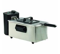 Daewoo 2000W 3L Deep Fat Fryer with Clear Glass Viewing Window Stainless Steel