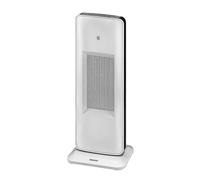 Daewoo Ceramic PTC Tower Fan Heater Oscillating 2000W With Timer & Remote Control White