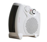 Daewoo 2000W Fan Heater, Flat Fan Heater, Automatic Safety Cut Out, 2 Heat Settings, Variable Thermostat, Power Indicator, Fan Only Setting, Carry Handle, Instant Heat, Ideal For Small Rooms