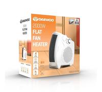 Portable Flat / Upright 2000W Electric Fan Heater