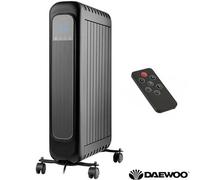 Daewoo 2000W Oil-Free Radiator With Led Display & Remote 24-Hour Timer Anti-Frost 2 Heat Settings