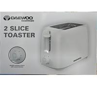 #DAEWOO 200W 2-Slice White Toaster, Cool Touch Walls WITH FREE POSTAGE