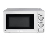 Daewoo 20L White Manual 800W Microwave with Stainless Steel Cavity