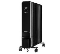 Daewoo 2500W Oil Radiator Heater - 11-Tube Design - LED Display, Digital Timer, and Remote Control - Black - HEA1891G
