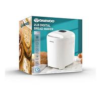 Daewoo 2lb Digital Bread Maker with 11 Settings, Delay Timer & Keep Warm - Bakes White, Whole Wheat, Gluten-Free, Cake & Dough, Adjustable Crust Control, Non-Stick Pan & Viewing Window