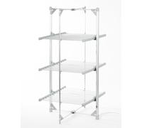 Daewoo 3 Tier Silver Heated Clothes Airer - Size: 150 x 74 x 74cm - Wilko