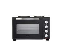 DAEWOO Countertop Oven with Hot Plates & Rotisserie - 3000W, 42L, Extra-Large, Compact & Space Saving, 2 Hot Plates, SDA1610GE