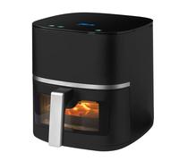 Daewoo 5.5L Air Fryer With View Window & 10 Presets To Grill Reheat Defrost In Black Black 5L