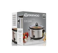 DAEWOO SDA1788 Slow Cooker - Stainless Steel, Stainless Steel