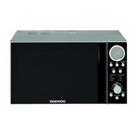 Daewoo 700W, 20L Digital Microwave | 5 Power Levels | Auto Defrost Function | 60 Minute Timer Dial with Cooking End Signal | Stylish Chrome Accent Features- Grey & Chrome