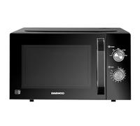 Daewoo 800W, 23L Microwave | Manual 35 Minute Timer | 5 Power Settings | Auto Defrost Function | Glass Turntable and Windowed Door |- Black